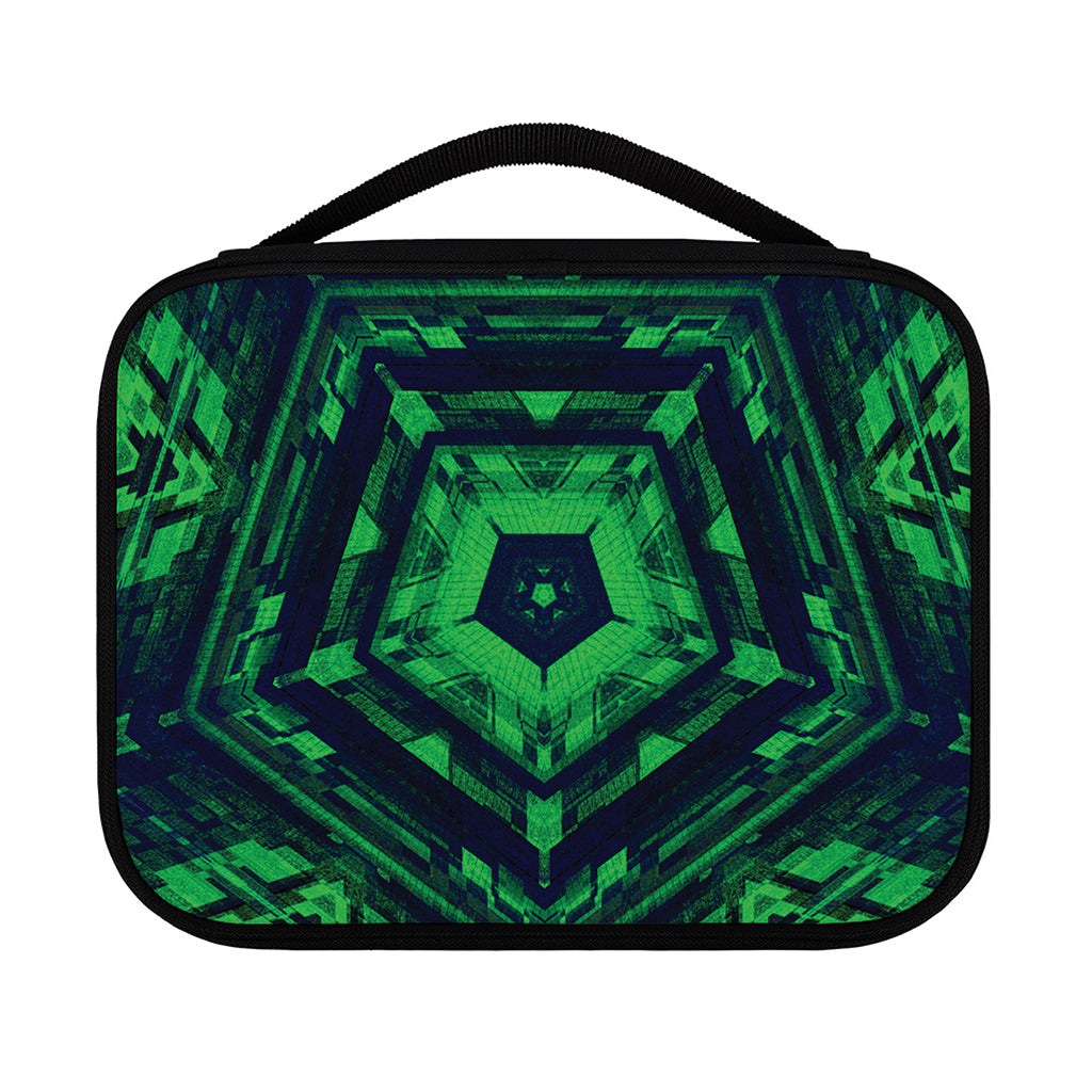 Dark Green Kaleidoscope Print Classic Bible Case