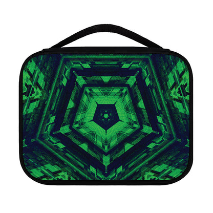 Dark Green Kaleidoscope Print Classic Bible Case