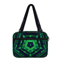 Dark Green Kaleidoscope Print Double Strap Bible Bag