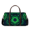 Dark Green Kaleidoscope Print Duffel Bag