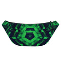 Dark Green Kaleidoscope Print Fanny Pack