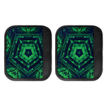 Dark Green Kaleidoscope Print Handle Covers