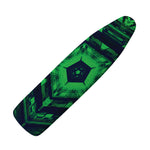 Dark Green Kaleidoscope Print Ironing Board Cover