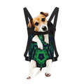 Dark Green Kaleidoscope Print Pet Carrier Backpack