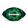Dark Green Kaleidoscope Print Rugby Ball