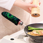 Dark Green Kaleidoscope Print Skillet Handle Cover