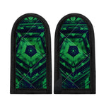 Dark Green Kaleidoscope Print Skillet Handle Cover