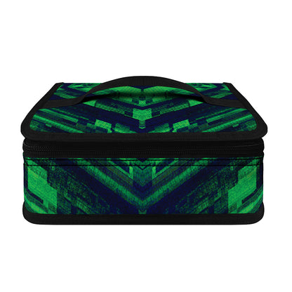 Dark Green Kaleidoscope Print Small Lunch Bag