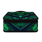 Dark Green Kaleidoscope Print Small Lunch Bag