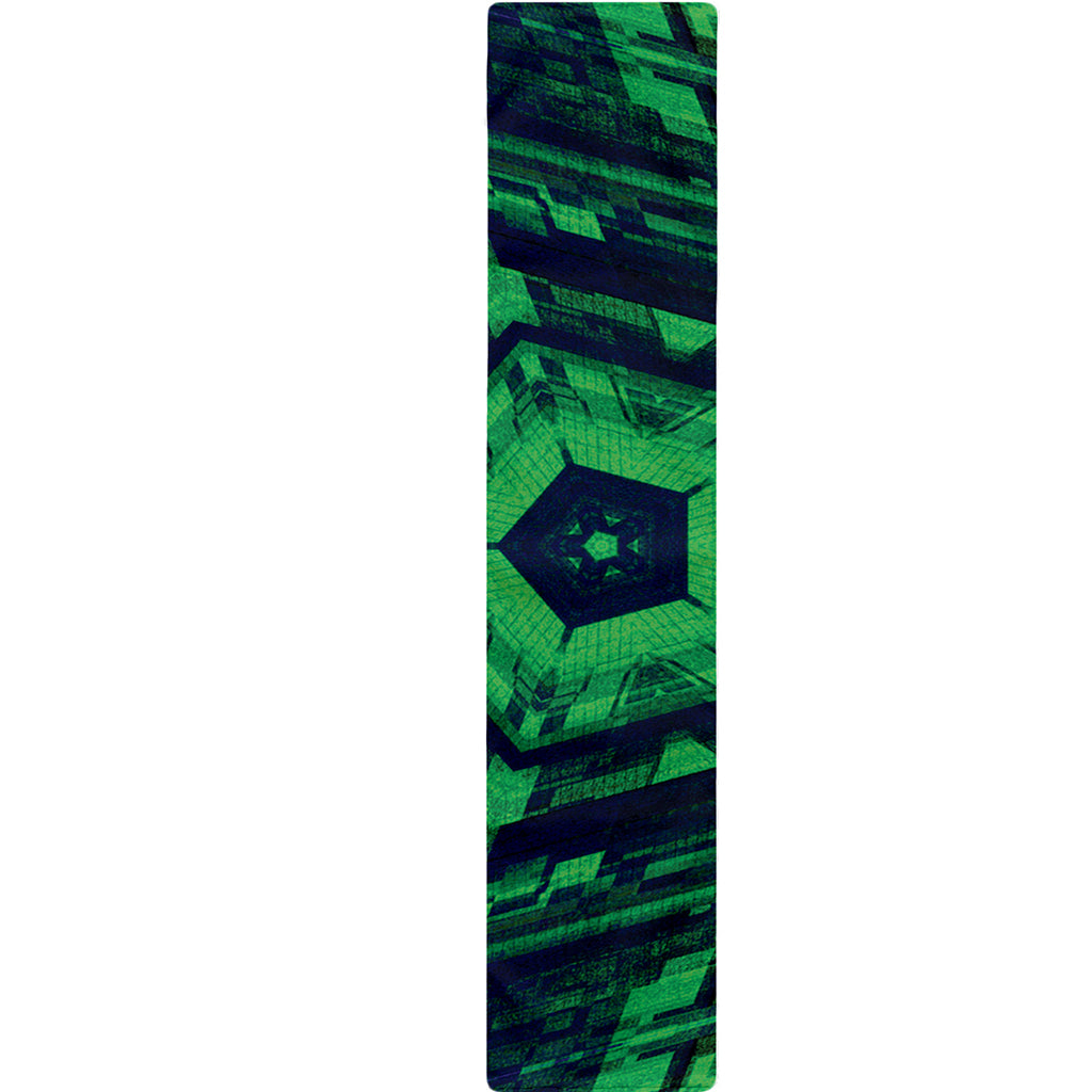 Dark Green Kaleidoscope Print Table Runner