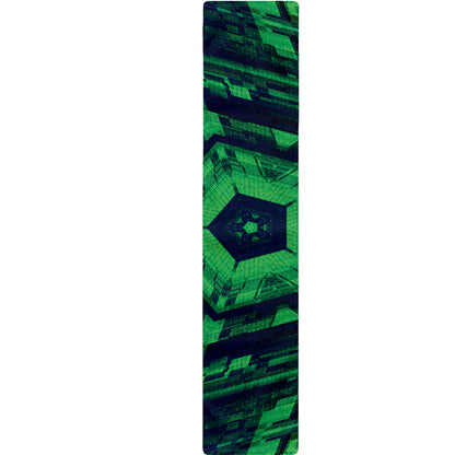 Dark Green Kaleidoscope Print Table Runner