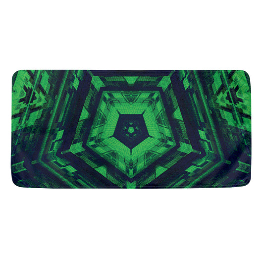Dark Green Kaleidoscope Print Towel