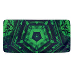 Dark Green Kaleidoscope Print Towel