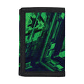 Dark Green Kaleidoscope Print Trifold Wallet