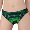 Dark Green Kaleidoscope Print Women's Panties