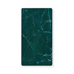 Dark Green Marble Print Baby Crib Sheet
