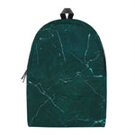 Dark Green Marble Print Backpack