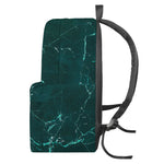 Dark Green Marble Print Backpack