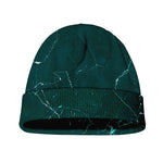 Dark Green Marble Print Beanie