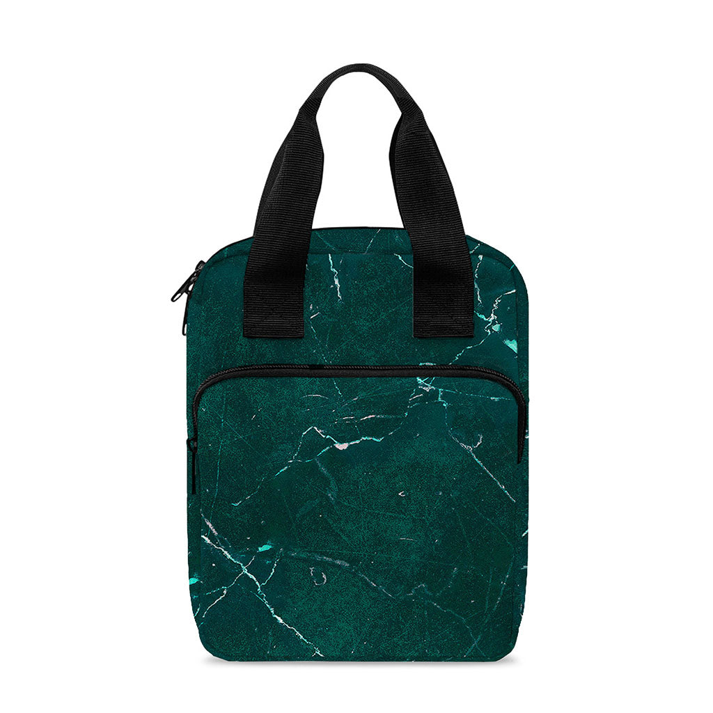 Dark Green Marble Print Bible Tote Bag