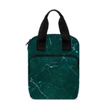 Dark Green Marble Print Bible Tote Bag