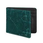 Dark Green Marble Print Bifold Wallet