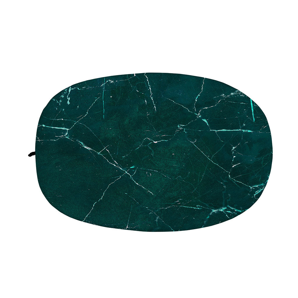 Dark Green Marble Print Car Side Mirror Covers