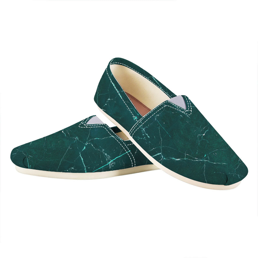 Dark Green Marble Print Casual Shoes