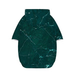 Dark Green Marble Print Dog Zip Up Hoodie
