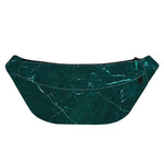 Dark Green Marble Print Fanny Pack