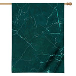 Dark Green Marble Print House Flag