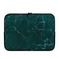 Dark Green Marble Print Laptop Sleeve