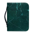 Dark Green Marble Print Leather Bible Cover