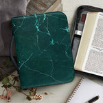 Dark Green Marble Print Leather Bible Cover
