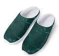 Dark Green Marble Print Mesh Casual Shoes
