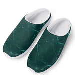 Dark Green Marble Print Mesh Casual Shoes