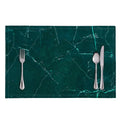 Dark Green Marble Print Placemat