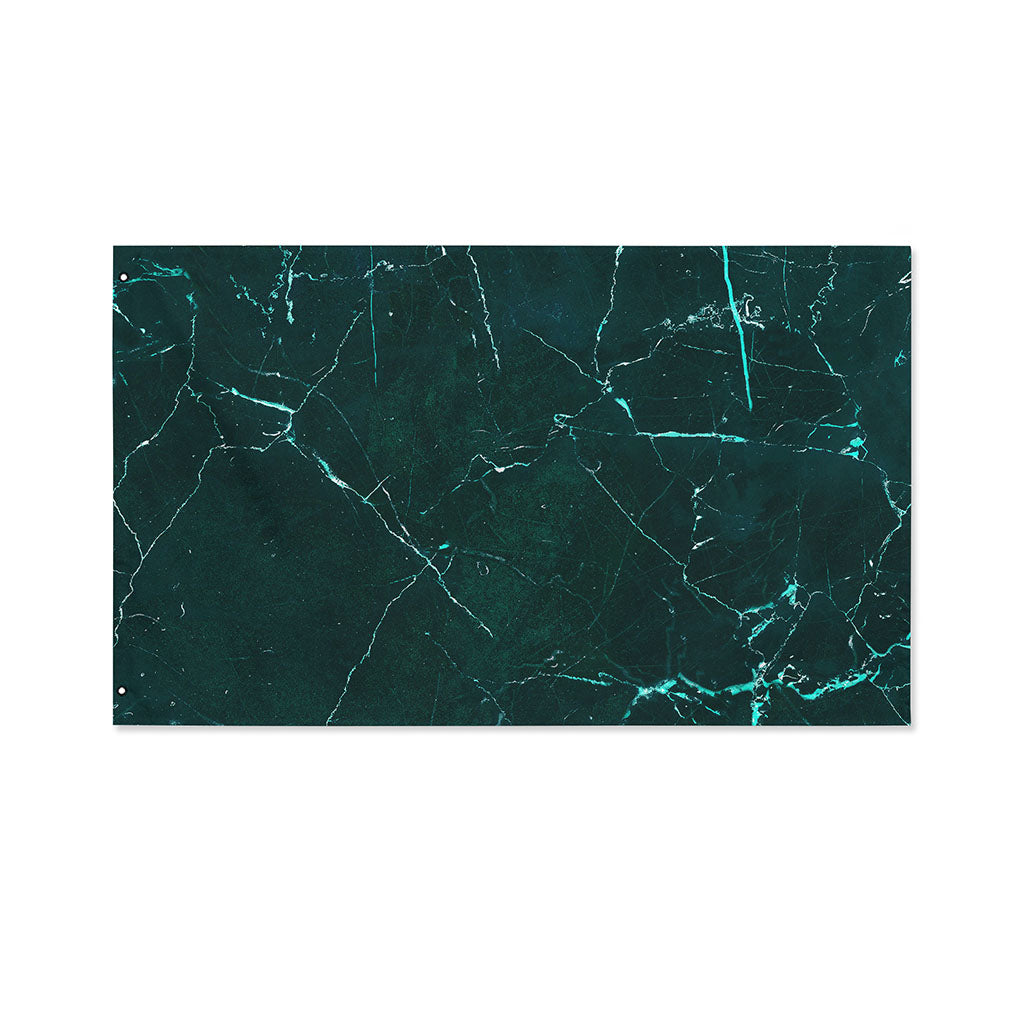 Dark Green Marble Print Polyester Flag