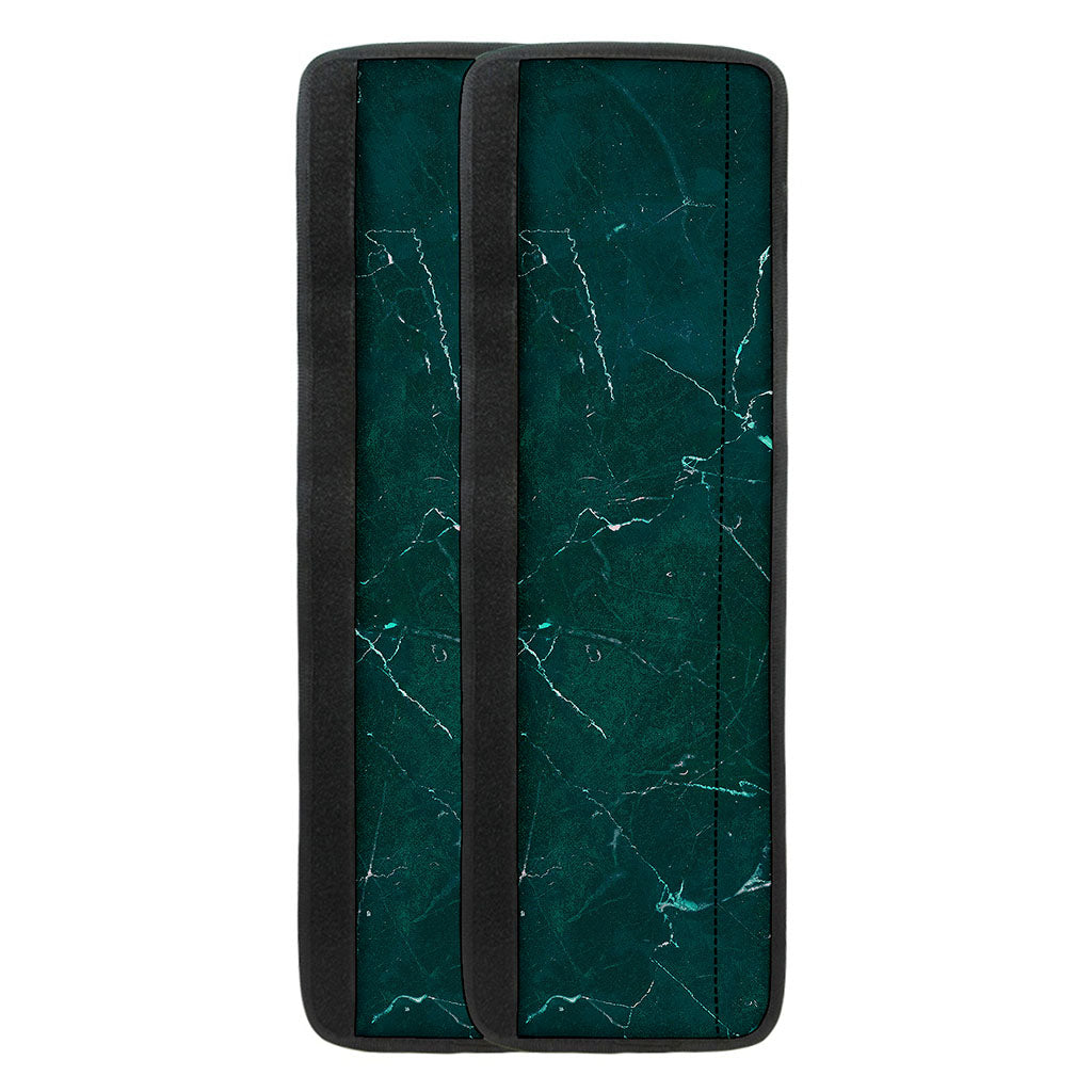 Dark Green Marble Print Refrigerator Handle Covers