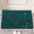 Dark Green Marble Print Rubber Doormat