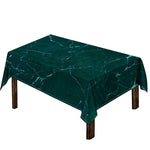 Dark Green Marble Print Tablecloth