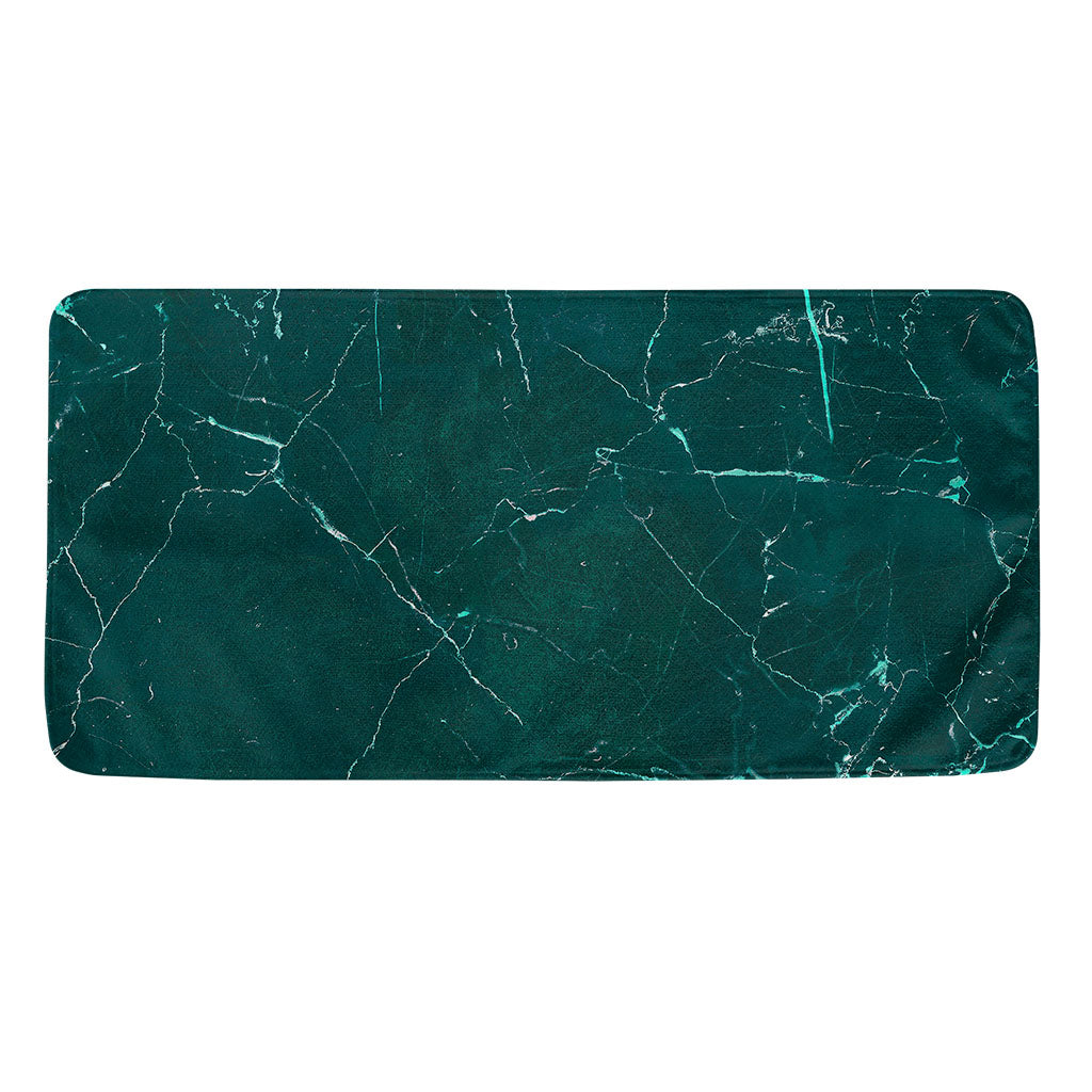 Dark Green Marble Print Towel