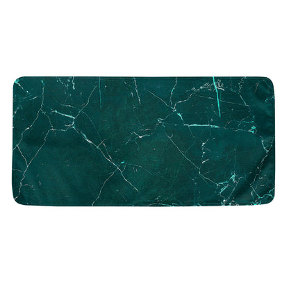 Dark Green Marble Print Towel