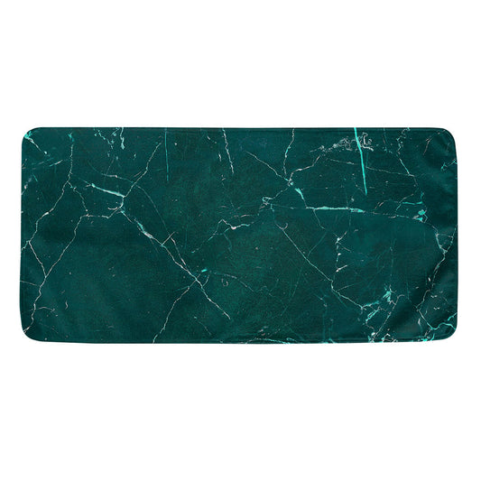 Dark Green Marble Print Towel