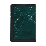 Dark Green Marble Print Trifold Wallet