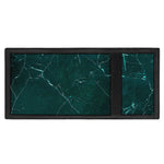 Dark Green Marble Print Trifold Wallet