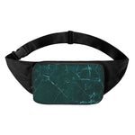 Dark Green Marble Print Waist Bag
