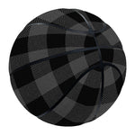 Dark Grey And Black Buffalo Check Print Basketball