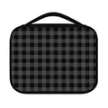 Dark Grey And Black Buffalo Check Print Classic Bible Case