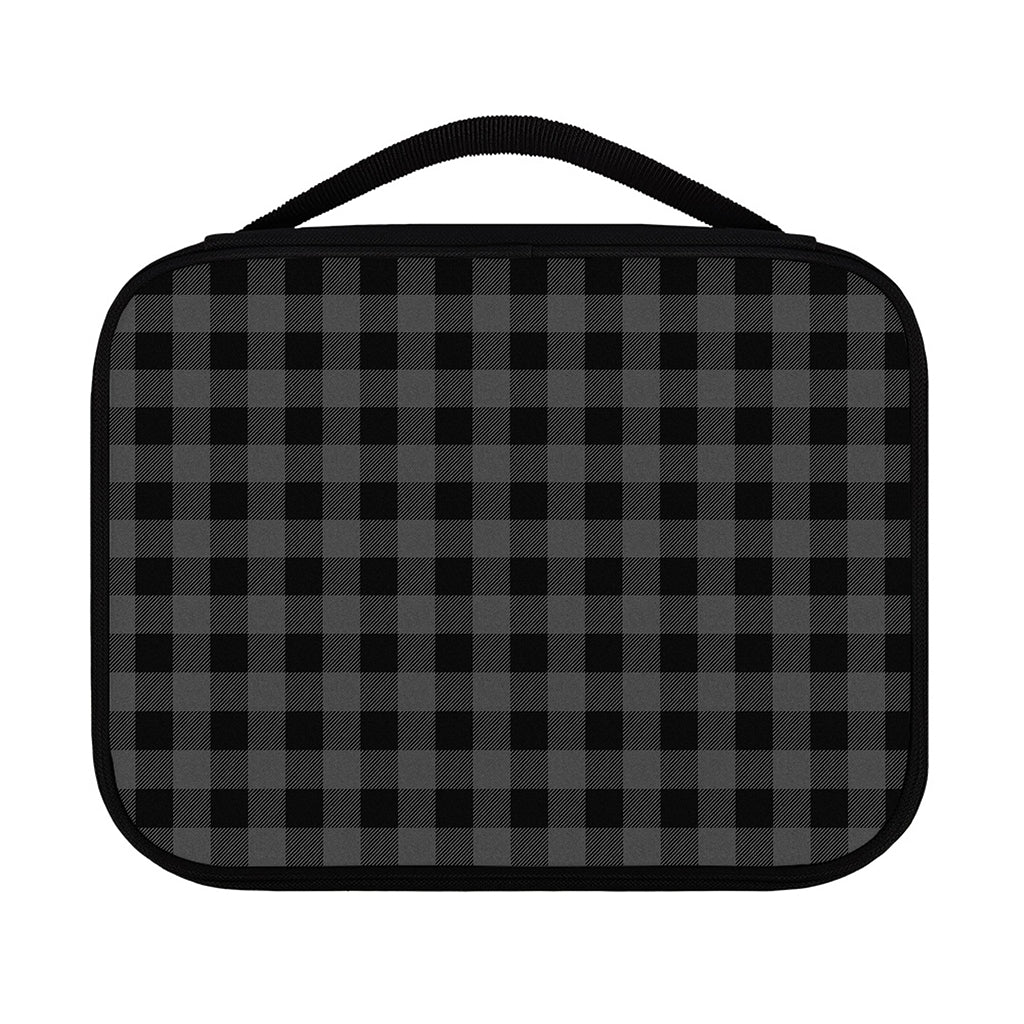 Dark Grey And Black Buffalo Check Print Classic Bible Case